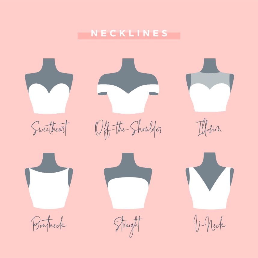 wedding dress necklines