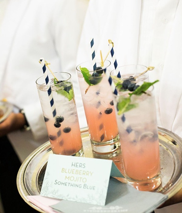 Why yes, you CAN make your signature cocktail your "something blue." ? afehouston is our go-to caterer and is more