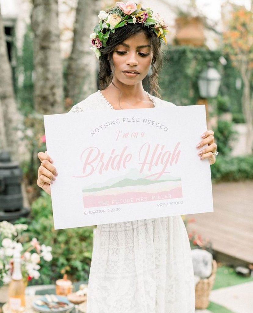 Need some paperie to perfectly coincided with your bachelorette theme? jospaperkitchen created this party-centric signage and an invitation suite with