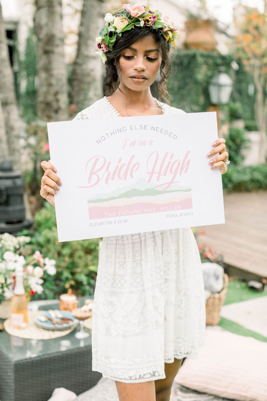 bride high signage