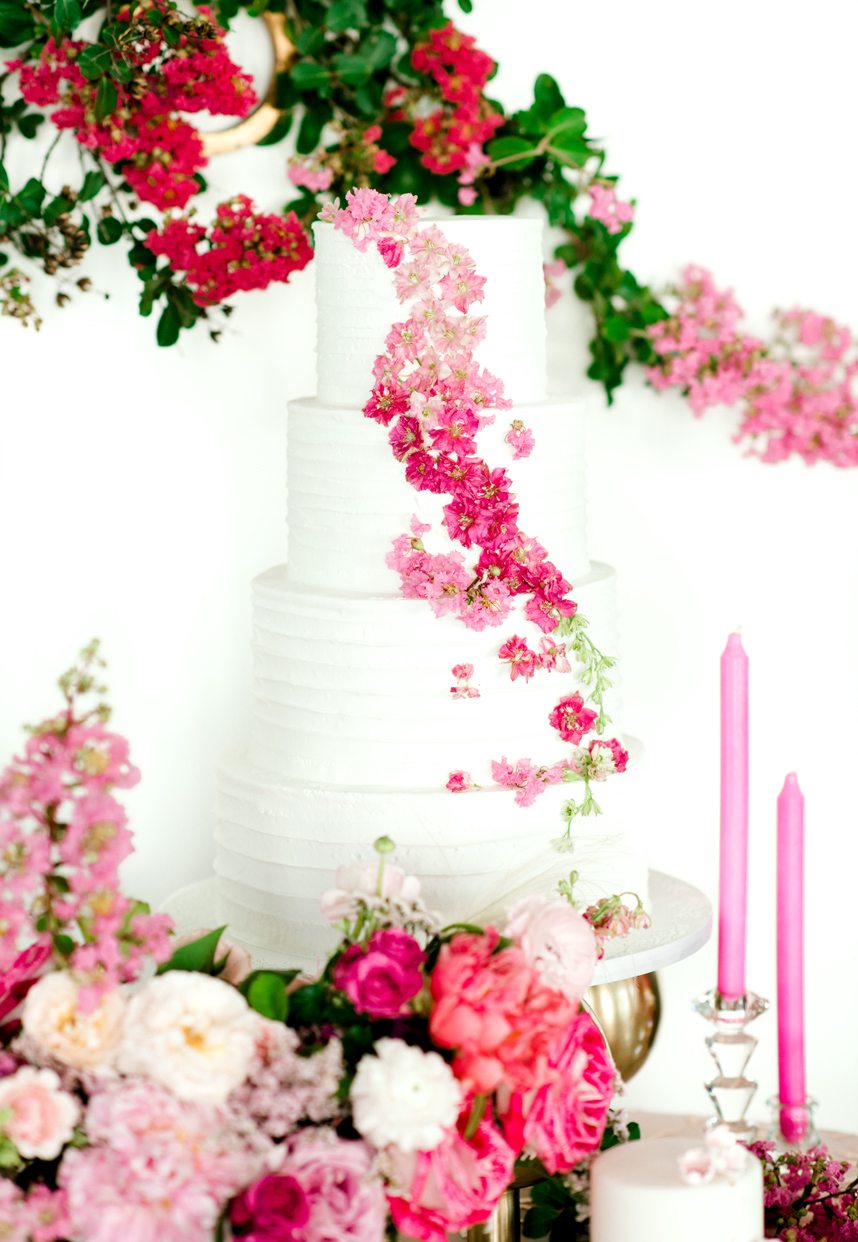 cakes by gina ombre pink wedding cake