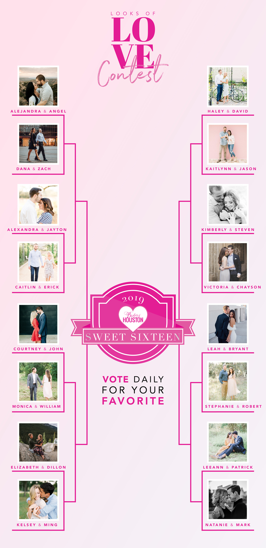 Looks of Love Contest 2019 – Cast your vote for our Sweet 16 Finalists!