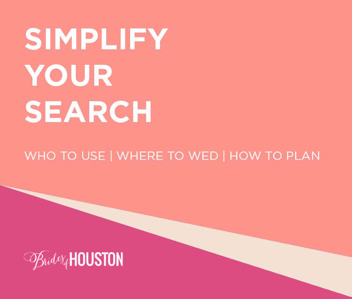 It’s how you lay in bed and plan your Houston wedding.