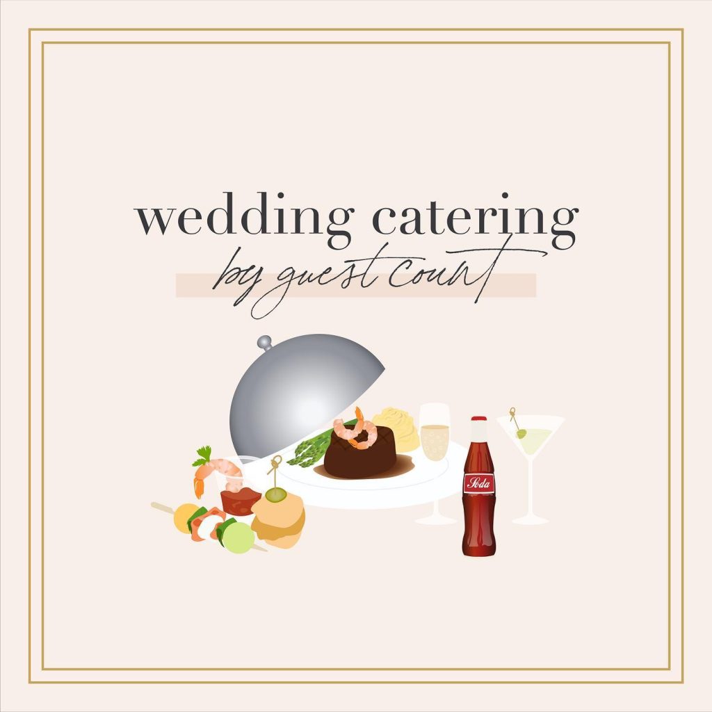 Deciding your wedding catering needs based off of your guest count ? Our easy to follow guide for every tasty