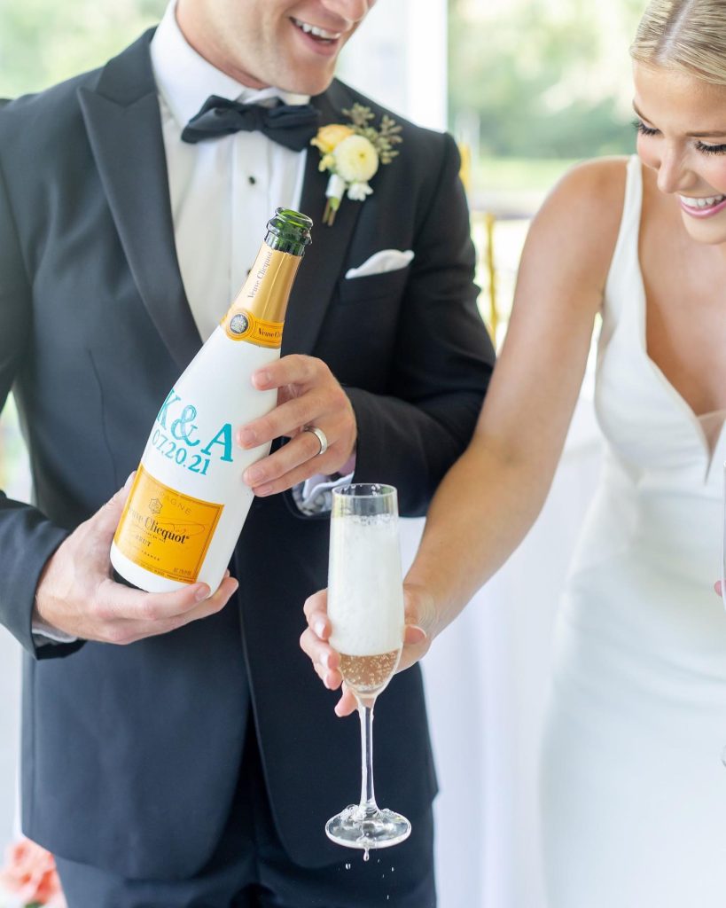 This is your sign to take pictures with your SO and the drinks at your wedding. These pictures by allyjoephotography