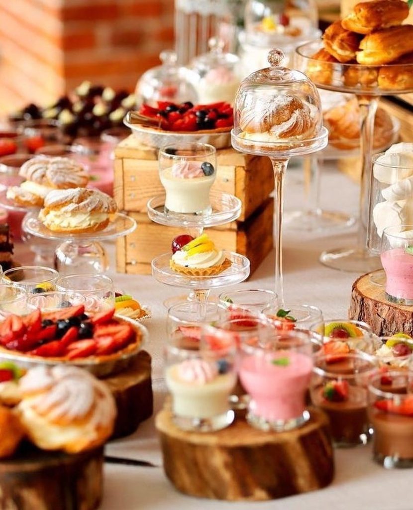 We always say "yes" to dessert around here! A dessert bar is perfect for any wedding celebration. You could do